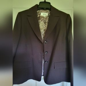 Dark brown suit jacket